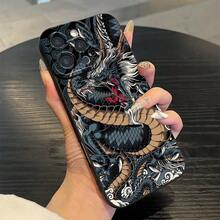 1个全新龙眼图案亲肤防摔TPU手机壳，兼容 17 Pro Max、17、11、16 Pro Max、16 Pro、16、15 Pro Max、14 Pro Max / Galaxy S25系列、A16 / Honor X6A、X7B、X8B / 13C、Note 13 - 黑色 - 查看 4