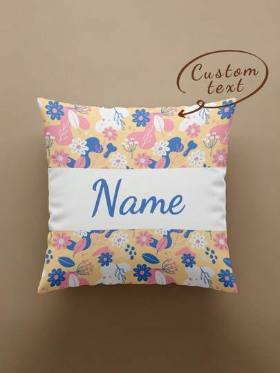 1 pieza Funda de cojín reversible con texto personalizado impreso, adecuado para el Día de la Madre, el Día del Padre, Acción de Gracias, el Día del Maestro, un gran regalo para familiares y amigos