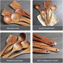 Premium Quality Natural Boxwood Cooking Utensil, Spatula Suitable For Kitchen, Christmas Gift, Holiday Items - Natural Wood Color - View 3