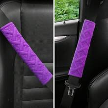 Paquete de 2 Almohadillas Universales para Cinturón de  de Coche para una Conducción Más Cómoda, Fundas para Correa de - A - Ver 8