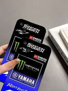 Patrocinadores y logotipos de carreras de fábrica de  con fondo azul. Esta elegante funda para teléfono es compatible con Samsung, Apple, VIVO, OPPO, , Transsion, ,  y Honor. Fabricada en silicona TPU, ofrece protección contra golpes y caídas, además de una sensación superior. Es un regalo ideal para familiares, amigos y seres queridos, y una opción perfecta para San Valentín y Año Nuevo. - Negro - Ver 8