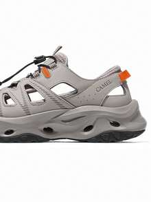 CAMEL CROWN Women's Waterproof Hiking Sandals, Closed-Toe Amphibious Sports Beach Water Shoes - Sand/Orange - View 4