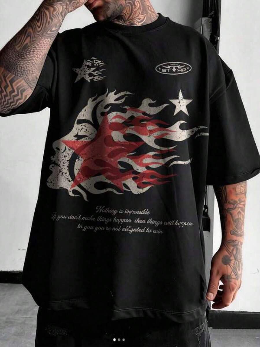 Men Outdoor Tees & Tanks - Black - View 1