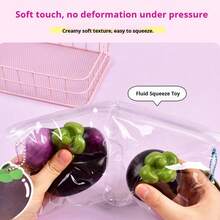1个山竹果挤压玩具 - 解压玩具 - 软萌玩具 - 捏捏乐玩具 - 指尖玩具 - 史迪奇玩具 - 旅行玩具 - 课堂指尖玩具 - 迷你洗澡玩具 - 圣诞文具减压球，生日礼物，完美礼物，复活节礼物，圣诞节礼物，万圣节礼物，平安夜礼物 - 彩色 - 查看 4