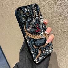 1个全新龙眼图案亲肤防摔TPU手机壳，兼容 17 Pro Max、17、11、16 Pro Max、16 Pro、16、15 Pro Max、14 Pro Max / Galaxy S25系列、A16 / Honor X6A、X7B、X8B / 13C、Note 13 - 黑色 - 查看 1