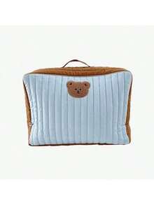 1pc New Ins Style Mama Bear Handbag, Large Capacity Maternity Bag, Lightweight Tote Bag, Baby Clothes Storage Bag - Multicolor - View 9