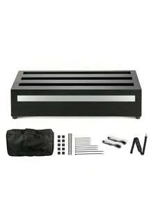 Guitar Pedal Board 20" X 11" Aluminum Alloy 2.2 Lbs Effects PedalBoard - Black - View 8