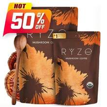 Savor Ry.Ze Mushroom Coffee, Draw On The Power Of Natural Organic Ingredients,  Energy, Sharpen Focus, Fortify Immunity, And  Gut Health. - 2 CÁI - Xem 1
