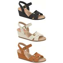 Women's Ankle Strap Orthopedic Sandal Modare Ultraconforto 7219102 - 白色駱駝牌 7219.102 - 查看 2