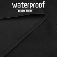 2 Pack Kitchen Aprons For Women Adjustable Cooking Aprons With Pockets Waterproof Chef Aprons In Black Polyester Material 75cm Length 65cm Base Width Practical Pockets & Adjustable Neck Professional Apron150ps - 黑色+黑色 - 查看 10