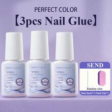 Super Strong Nail Glue Gel 10ml – Air-Dries In 5-10 Seconds, No UV Lamp Needed, Waterproof & Long-Lasting For Press-On Nails Recommend PERFECT COLOR - 10ml - 查看 12