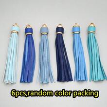 10cm PU Leather Tassel Elegant Colorful Tassel Pendant, Suitable For Home Decor, DIY Clothing, Bags, Keychains, Jewelry Accessories, 2026 New Arrival - Multicolor - View 14