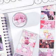 1 Roll, Creative Japanese-Style Planner Tape, Anime-Themed DIY Planner Tape Stickers, Journal Card Crafting, Scrapbook Embellishments - Peach Magic - View 8