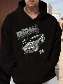 Men Outdoor Hoodies & Sweatshirts - Black - View 7