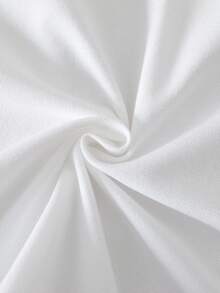 少女海军蓝领时尚公主裙 - 白色 - 查看 7