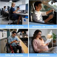 ¡RecomendadoCojín Ortopédico para Silla de Oficina, Cojín Ergonómico para Coxis y Ciática Lumbar, Almohada de Asiento para Automóvil, Dona para Sentarse y Aliviar Hemorroides, Apto Todas Estaciones¡Top de Temporada - 1 - Ver 4
