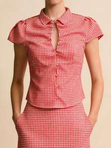 Women Blouses & Shirts - 粉色 - 查看 6