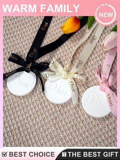 Aromatherapy Tablets, 1pc Long-Lasting Fragrance Hanging Air Freshener With Waterproof Ribbon, Decorative Scent Pendant For Bedroom, Bathroom, Wardrobe And Car, Fashionable Home Decor For Christmas Supplies, Party Styling, Valentine's Day Gifts And Holiday Decorations