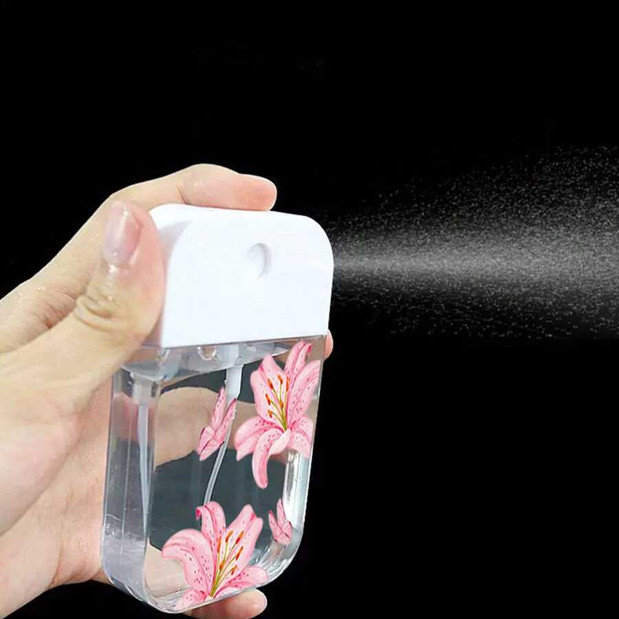 1 chai xịt nước hoa hình hoa ly và bướm trắng tươi mát, có thể nạp lại, thích hợp cho các chuyến đi chơi mùa xuân, món quà lãng mạn cho ngày Valentine, chai xịt phun sương nano thời trang, dưỡng ẩm, nhỏ gọn, thiết kế tối giản độc đáo. - Nhiều màu - Xem 1