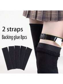 1 Set Elastic Boot Laces With Anti-Slip Handles, Adjustable Knee-High Boot Straps, Non-Slip Stretch Binding Belts, Hook And Loop Fastening Straps, Ensure Secure Fit For Tall Boots, Bicycles, Camping Luggage - Black 1 Pair - View 7