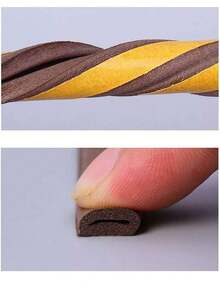 Tira de sellado autoadhesiva para puertas y ventanas DIPE, junta de goma a prueba de golpes para ventanas de vidrio, tira de espuma insonorizante - Múltiples estilos - Ver 10