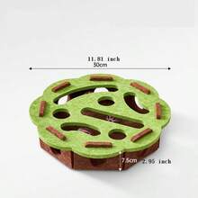 1pc Cat Toy Maze Box, Self-Entertainment Boredom Relief Toy, Cat Tunnel Scratching Toy With Bell Ball - Green - View 12