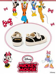 Disney 1 Pair Kids' Sneakers, Suitable For Daily Wear, Festivals, Sports, Outdoor Activities, Comfortable, Non-Slip, Durable, Breathable (Boys' Sneakers, Boys' Skate Shoes, Kids' Sports Shoes, Girls' Sneakers, Girls' Skate Shoes) - Black - View 3