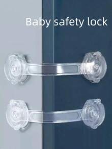 4pcs Baby Safety Locks, Child Cabinet Door Locks, Drawer Locks, Finger Pinch Guard, Multi-Functional Child Safety Locks - Multicolor - View 7