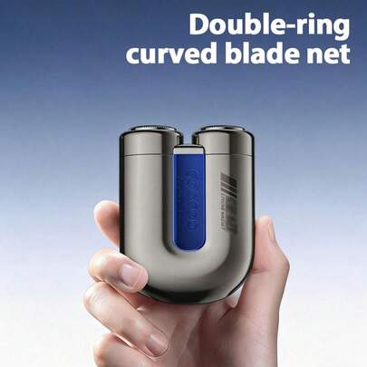  Máy cạo râu điện SKYWORTH/COOCAA, pin dung lượng lớn 400mAh, chống nước IPX7, thích hợp sử dụng cả khi ướt và khô, có thể rửa sạch hoàn toàn, 2 lưỡi dao bằng thép không gỉ, khởi động tức thì chỉ với một lần chạm, có màu vàng và xám, thích hợp sử dụng trong khi tắm.