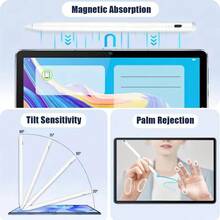 Compatible con /Android/ Tablets - Lápiz óptico Apple de carga rápida, bolígrafo táctil de alta precisión, compatible con IOS, tabletas Kindle, incluye puntas de repuesto y cable de carga - Multicolor - Ver 5