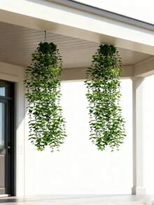 1 chậu cây treo giả, cây cảnh treo giả, dây leo Mandala giả, khung cây xanh treo tường phù hợp cho nhà cửa, phòng khách, trang trí trong nhà và ngoài trời, thích hợp trang trí khung ảnh trong nhà, ngoài trời, phòng khách, phòng ngủ, nhà bếp, nhà cửa, đám cưới (Không bao gồm chậu cây) - màu xanh lá - Xem 7