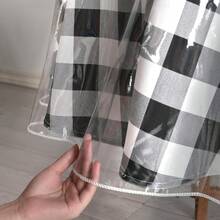 SUNFANS 1pc Hemmed Round Clear Tablecloth PVC Waterproof Anti-Oil Wipeable Table Cover Plastic Tablecloth - Transparent - View 8