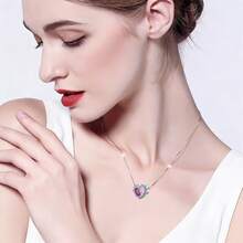 S925 Silver Plated Copper Heart Shaped DIY Pendant, Suitable As A Thoughtful Gift For Family, Friends And Loved Ones - Mixed Colors - View 9