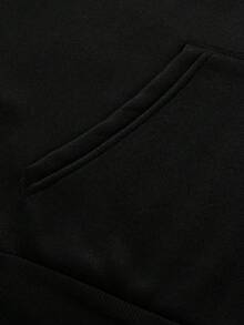 Disney Binks (Double-Sided Printing): Mickey Mouse Element Printed Hooded Sweatshirt,  Street Casual Brand Loose Pullover, Autumn And Winter Fashionable Versatile Top, Holiday Gift - Black - View 3