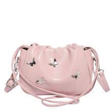 精致时尚蝴蝶云形2026新款优雅奢华女士手提包 - 粉色 - 查看 13