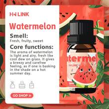 HWLINK 10ml 西瓜果香精油,無酒精,適用於蠟燭製作、擴香機/加濕器、室內香氛、節日禮物、車用芳香療法 - Watermelon - 查看 5