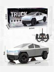 1:12 Scale RC Metal Silver Off-Road Buggy | Realistic 4WD RC Pickup Truck | All-Terrain Remote Control Toy For Boys & Hobbyists - 2.4G [double Electric Version]] - View 7