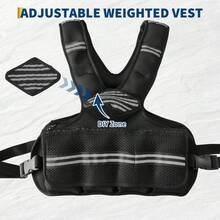 Hodeffior Adjustable Weight Vest For Men & Women – Neoprene Training Vest For Running, Walking, Gym – Reflective Stripes & Pockets For Phone/Keys - 1.8-4.5 Kg - View 3