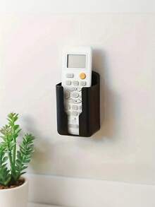 Plastic Wall-Mounted Remote Control Storage Box - Multifunctional Plastic TV/Air Conditioner Remote Control And Office Supply Storage Box. Space-Saving Design, Smooth Surface, Easy Installation, Suitable For Home And Office Storage. Simple Appearance, Easy Hardware Installation, No-Drill Wall-Mounted Storage, Multi-Purpose Bedside Storage Box. - Multicolor - View 5