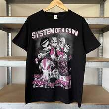 System Of A DownWomen's Black T-Shirt - Classic Cotton Crew Neck, Soft Everyday Basic Tee - màu đen - Xem 1