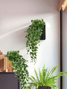 1/3 件装 35 英寸人造常绿垂蔓，逼真绿叶，抗紫外线，适用于婚礼拱门背景、婴儿派对装饰、家居客厅卧室墙面装饰、花园围栏阳台绿植、室内外房间装饰 - 綠色 - 查看 2
