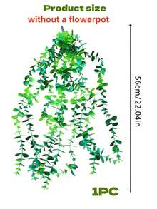 1 chậu cây treo giả, cây cảnh treo giả, dây leo Mandala giả, khung cây xanh treo tường phù hợp cho nhà cửa, phòng khách, trang trí trong nhà và ngoài trời, thích hợp trang trí khung ảnh trong nhà, ngoài trời, phòng khách, phòng ngủ, nhà bếp, nhà cửa, đám cưới (Không bao gồm chậu cây) - màu xanh lá - Xem 11