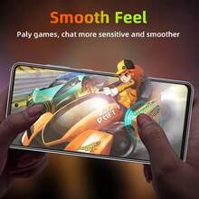 三片小米黑边高清屏幕保护膜，适用于Note 12、Note 11、Note 10、Note 9、12C、10C、9、Poco F6 Pro。钢化玻璃膜，全覆盖，边缘不崩边，无裂纹，极其顺滑，零遮挡。 - 黑色 - 查看 5