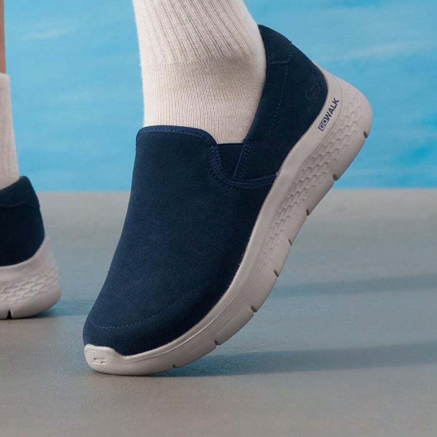 Skechers Men's Casual Shoes, Comfortable Lightweight Casual Minimalist GO WALK FLEX Slip-On Walking Shoes 216497-NVY - Navy Blue - View 1