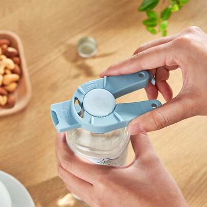 1 pieza Abridor de botellas magnético multifuncional para el hogar 3 en 1, abridor de tapas de botellas de bebidas creativo, llave para tapa de frasco, accesorios que ahorran esfuerzo