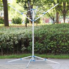 Clothes Airer Portable Rotary Washing Line 4 Arm Free Standing Multi Laundry UK - Multicolor - View 2