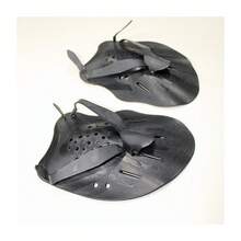 Paletas de natación con liga de hule ajuste cómodo y duradero. Ideal para entrenamiento. Medidas 20x15 cm. Marca Escualo. - M - Ver 3