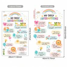 Removable Positive Quotes Wall Stickers With Rainbow Decals, Motivational Phrases For Kids Bedroom, Playroom, Nursery And Classroom - Inspirational Quotes for Children 1 - View 3