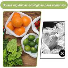 ¡Recomendado12PCS Bolsa de Malla Reutilizable para Almacenar Frutas, Bolsa de Malla Lavable para Fruta y Verduras, Bolsa de Malla Ecológica Ideal para Guardar Frutas, Verduras, Juguetes y la Compras¡Top de Temporada - B-15 - Ver 7