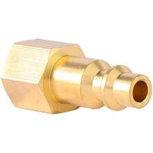 BILAL Brass 1/4 Inch NPT Brass Female Air Hose Quick Connect Adapter,Air Coupler And Plug Kit,Air Compressor Fittings 2pcs - 2 Piece-1/4 Npt Female Plug - View 3